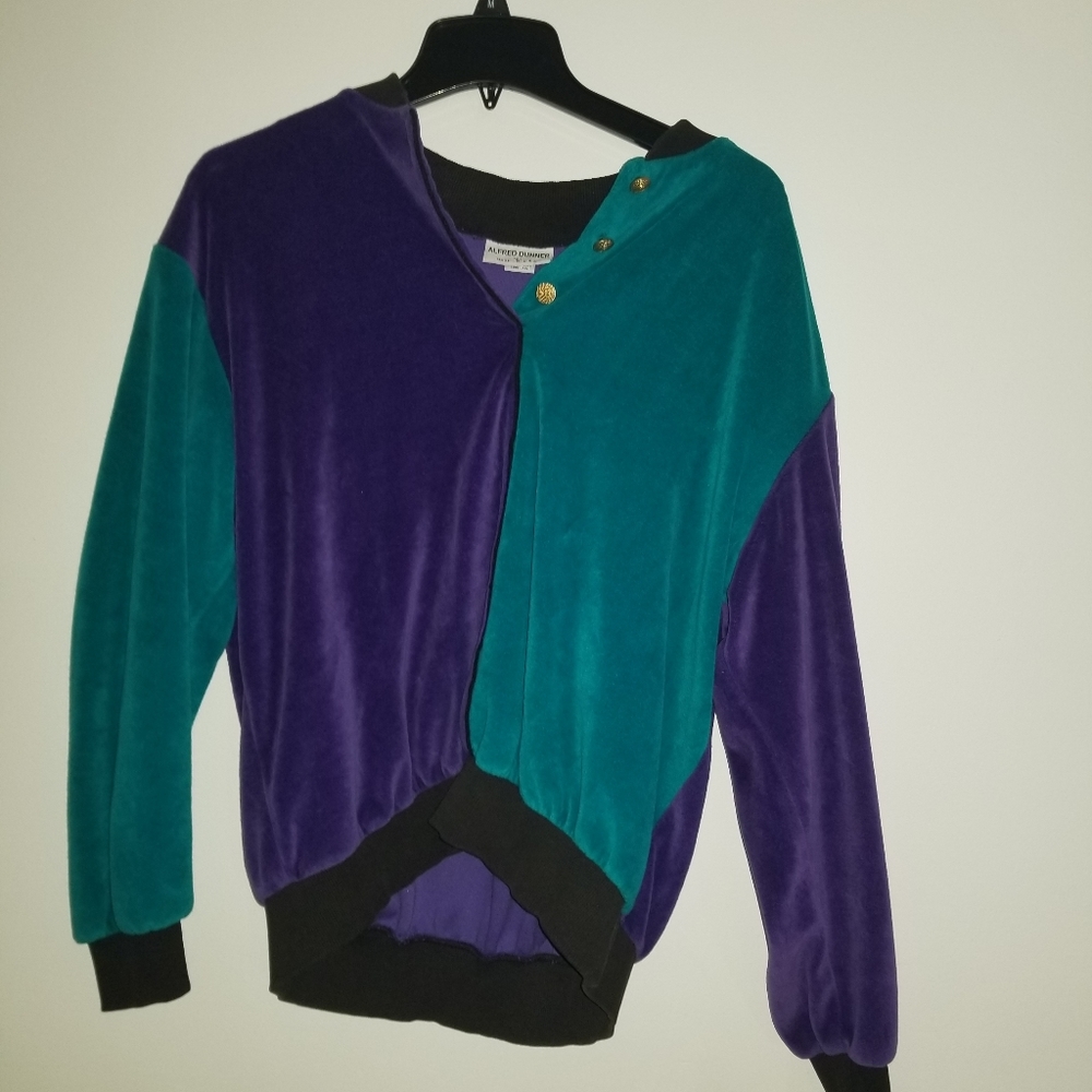 Vintage block color quarter button up